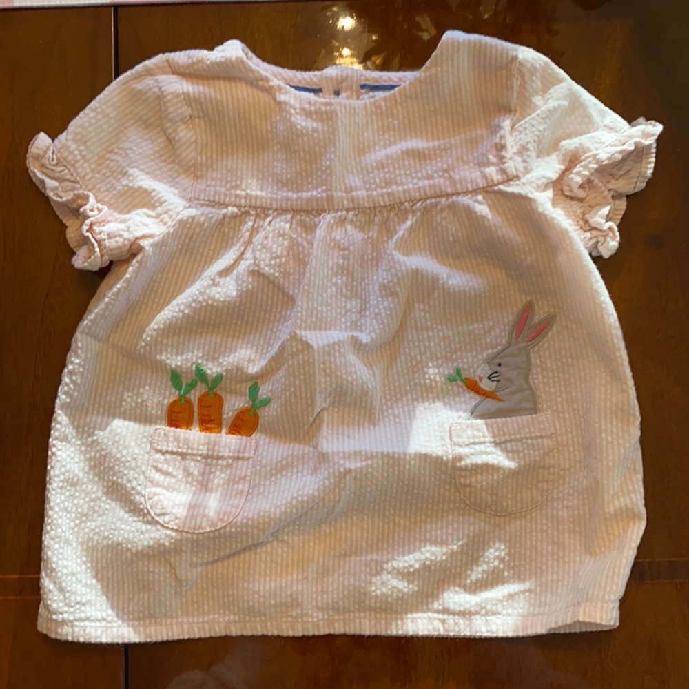 Baby Boden Bunny shirt 6-12m